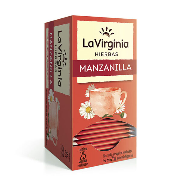 Producto argentino Té de Manzanilla La Virginia 25 saquitos