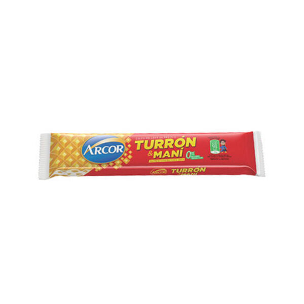 Producto argentino turrón de maní marca Arcor de 25 gramos